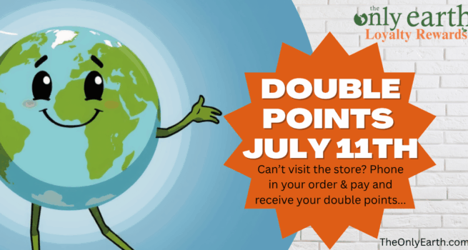 Double points day July 11th loyalty members animated earth promotion