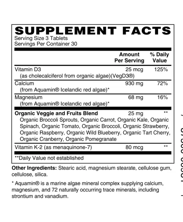 The Only Earth Algae Based Calcium Easy To Swallow Slim Tablets - The ...