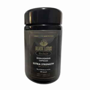 Black Lotus Shilajit Resin Powder Capsules Extra Strength