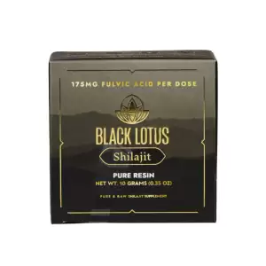 Black Lotus Shilajit Raw Pure Resin 175 MG Fulvic Acid