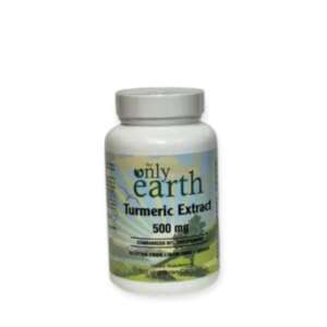 The Only Earth Turmeric Extract 500 MG 120 Vegetarian Capsules