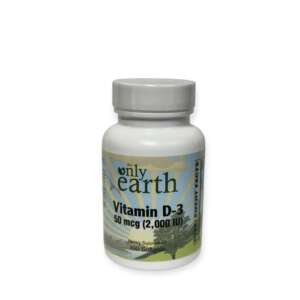 The Only Earth Vitamin D3 2000 IU 100 Softgels