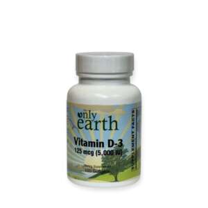 The Only Earth Vitamin D3 5000 IU 100 Softgels