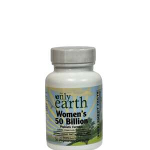 The Only Earth Women's 50 Billion Probiotic Formula 30 Vegetarian Capsules