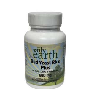 The Only Earth Red Yeast Rice Plus 600 mg 60 Capsules