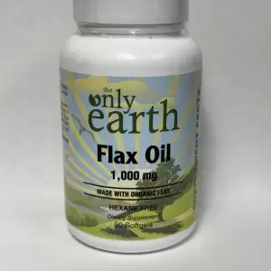 The Only Earth Flax Oil 1000 Mg 90 Softgels