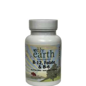 The Only Earth B-12, Folate, & B-6 60 Chewable Tablets