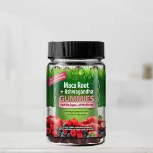 Irwin Naturals Maca Root + Ashwagandha Gummies 42 Mixed Berry Flavored Gummies