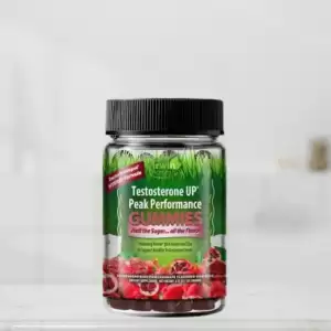 Irwin Naturals Testosterone UP Peak Performance Gummies 30 Dragon Fruit Pomegranate Flavored Gummies