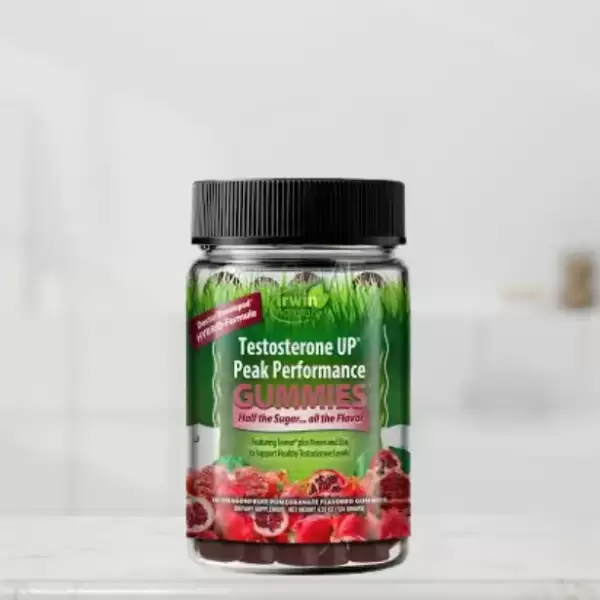 Irwin Naturals Testosterone UP Peak Performance Gummies 30 Dragon Fruit ...