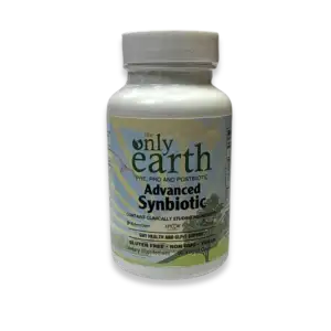 The Only Earth Pre, Pro & Postbiotic Advanced Synbiotic gut health support available in=store and online in High Point NC
