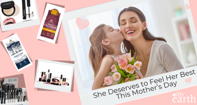 Mother's Day self care gifts featuring Gabriel Zuzu Luxe makeup Ancient Nutrition collagen peptides mother and daughter The Only Earth High Point NC