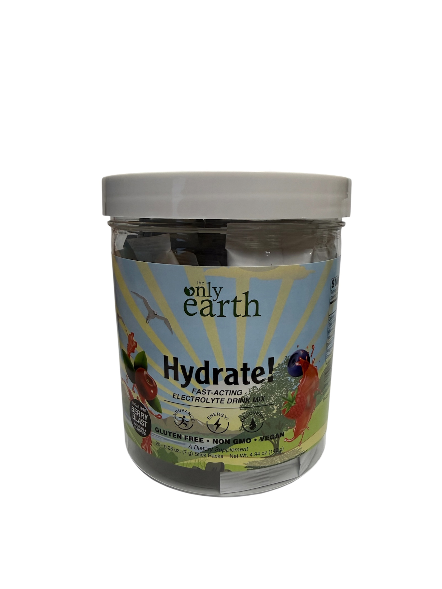 The Only Earth Hydrate! Sugar Free Berry Blast 20-Pack