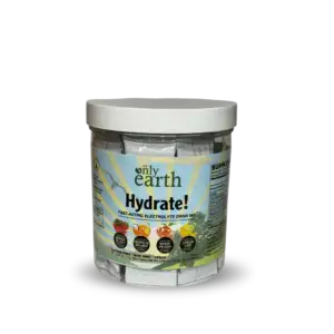 The Only Earth Hydrate electrolyte drink mix available in-store or online at The Only Earth High Point NC