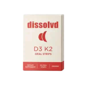 DISSOLVD D3K2 oral strips bone and immune support available online The Only Earth High Point NC