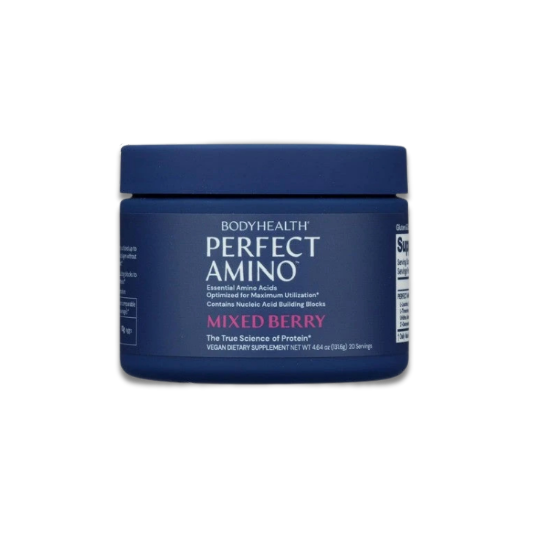 BodyHealth PerfectAmino acid powder in Lemon Lime is available at The Only Earth in High Point, NC