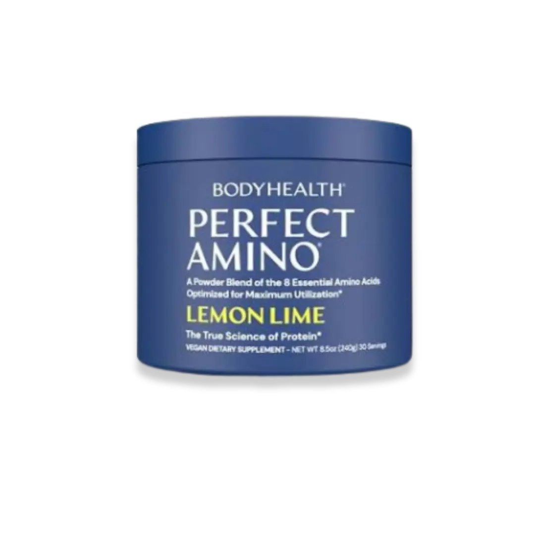 BodyHealth PerfectAmino acid powder in Lemon Lime is available at The Only Earth in High Point, NC