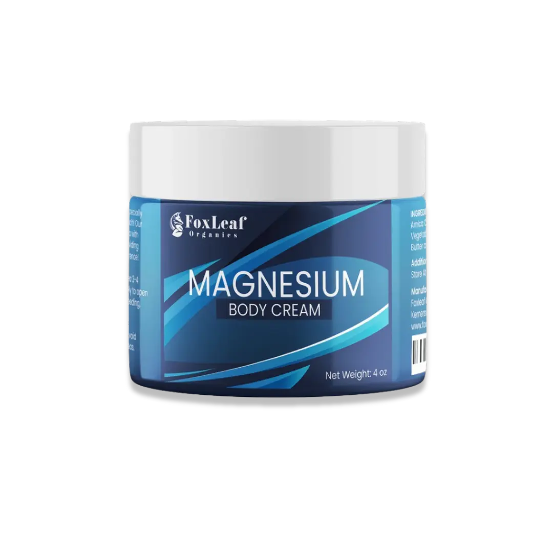 FoxLeaf Organics Magnesium Body Cream available in-store & online The Only Earth High Point NC